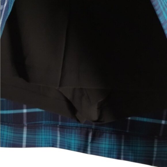 Nike blue plaid mini short skirt size 12 - Picture 6 of 7